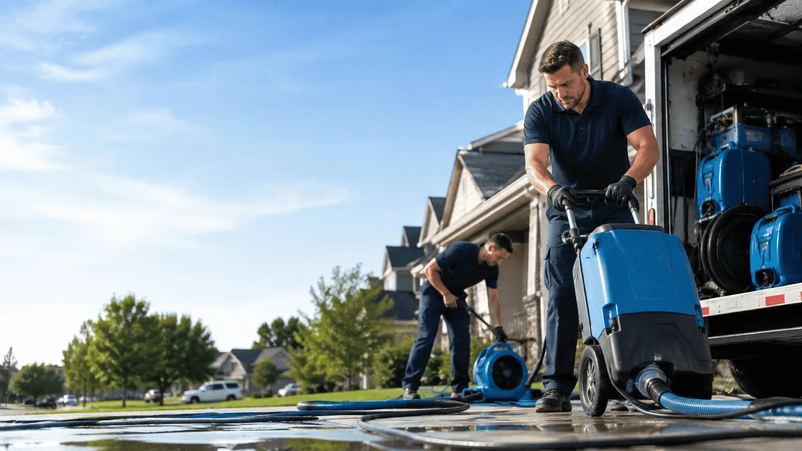 Dehumidification being performed in Shelbiana, KY